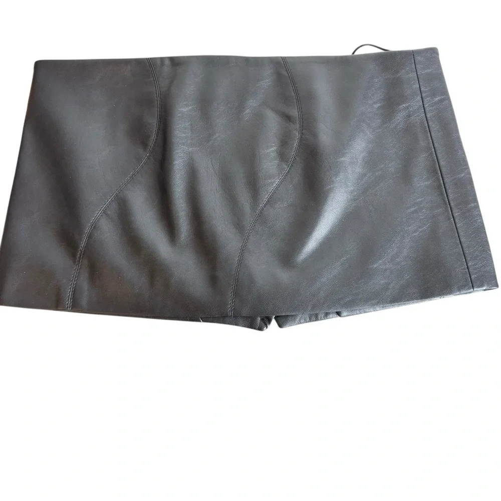 Aya Muse Asymmetrical Black Mini Skirt